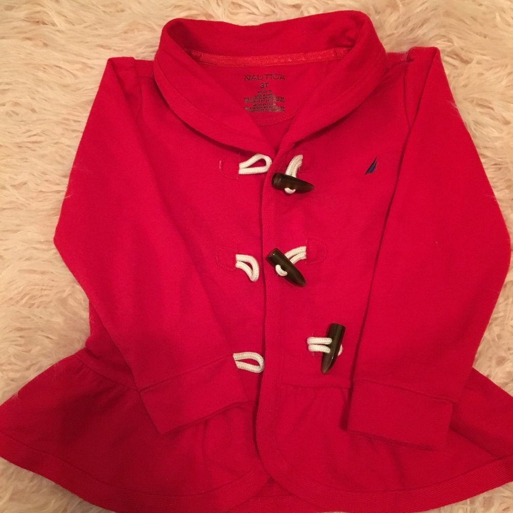 Nautica Peplum w/Toggle Closure Jacket